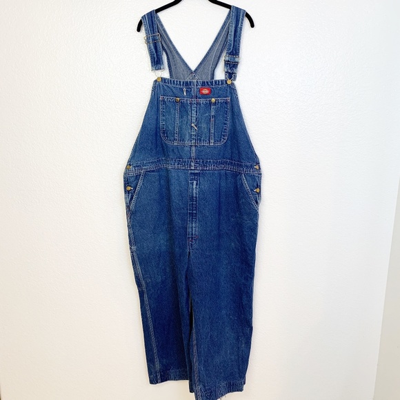 Dickies Other - Dickies Carpenter Bib Overalls 50 X 32  Blue Denim